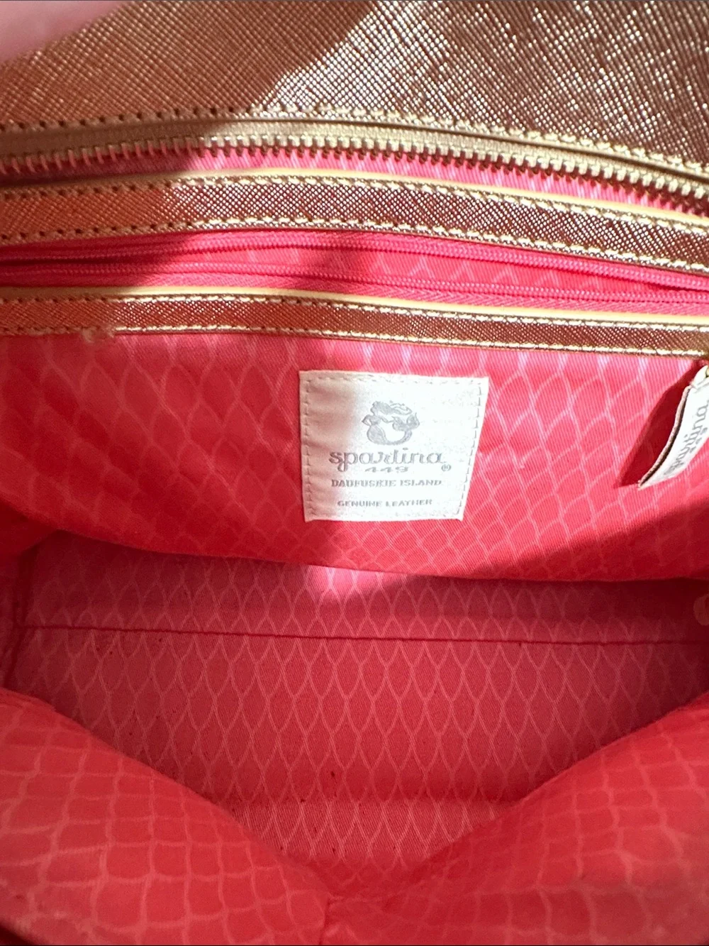 Spartina 449 Flamingo Floral Retreat Medium Tote Bag